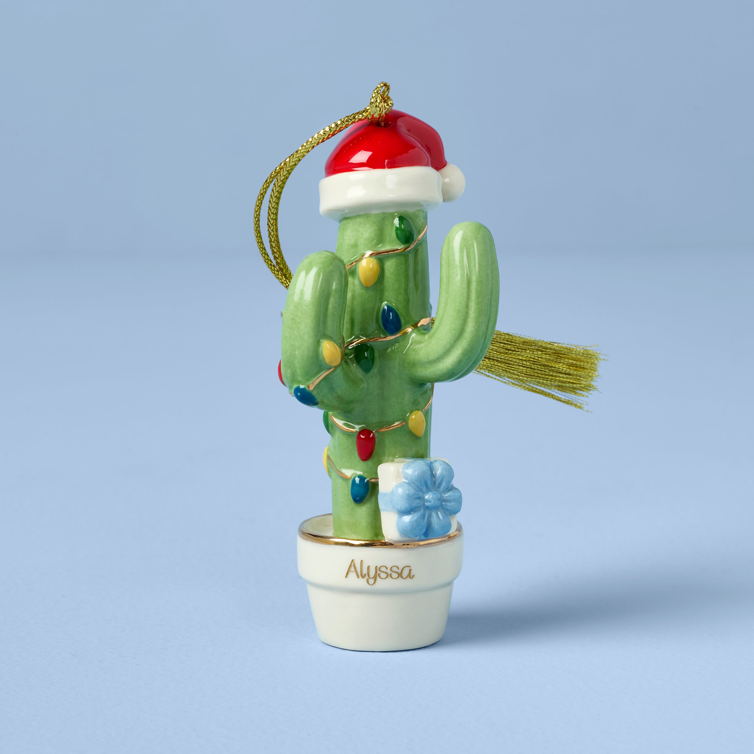 Lenox Premium Personalized Christmas Cactus Ornament