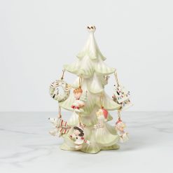Lenox Premium Snoopy & Friends Christmas 11-Piece Mini Ornament & Tree Set