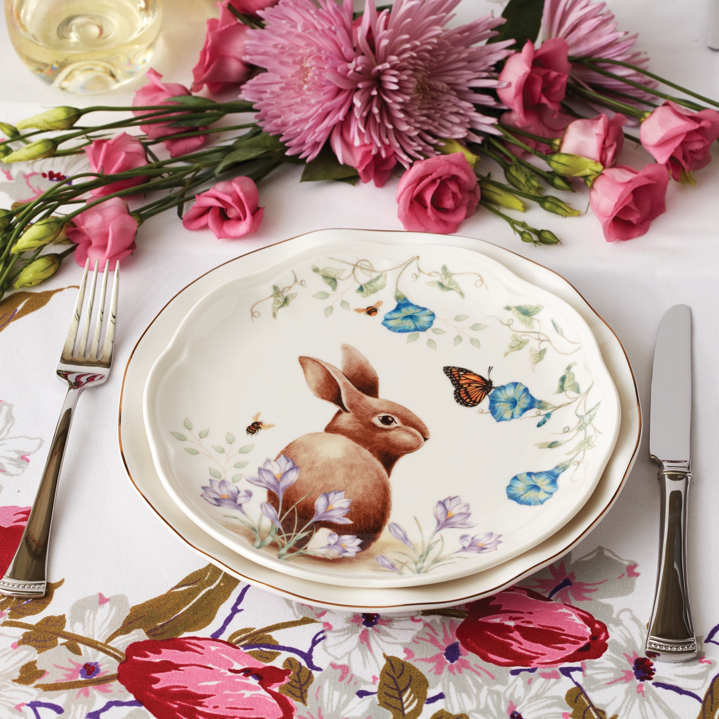 Lenox Premium Butterfly Meadow Bunny Accent Plates, Set of 4 - Image 8