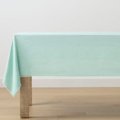 Lenox Premium French Perle Solid Ice Blue 52x70 Tablecloth