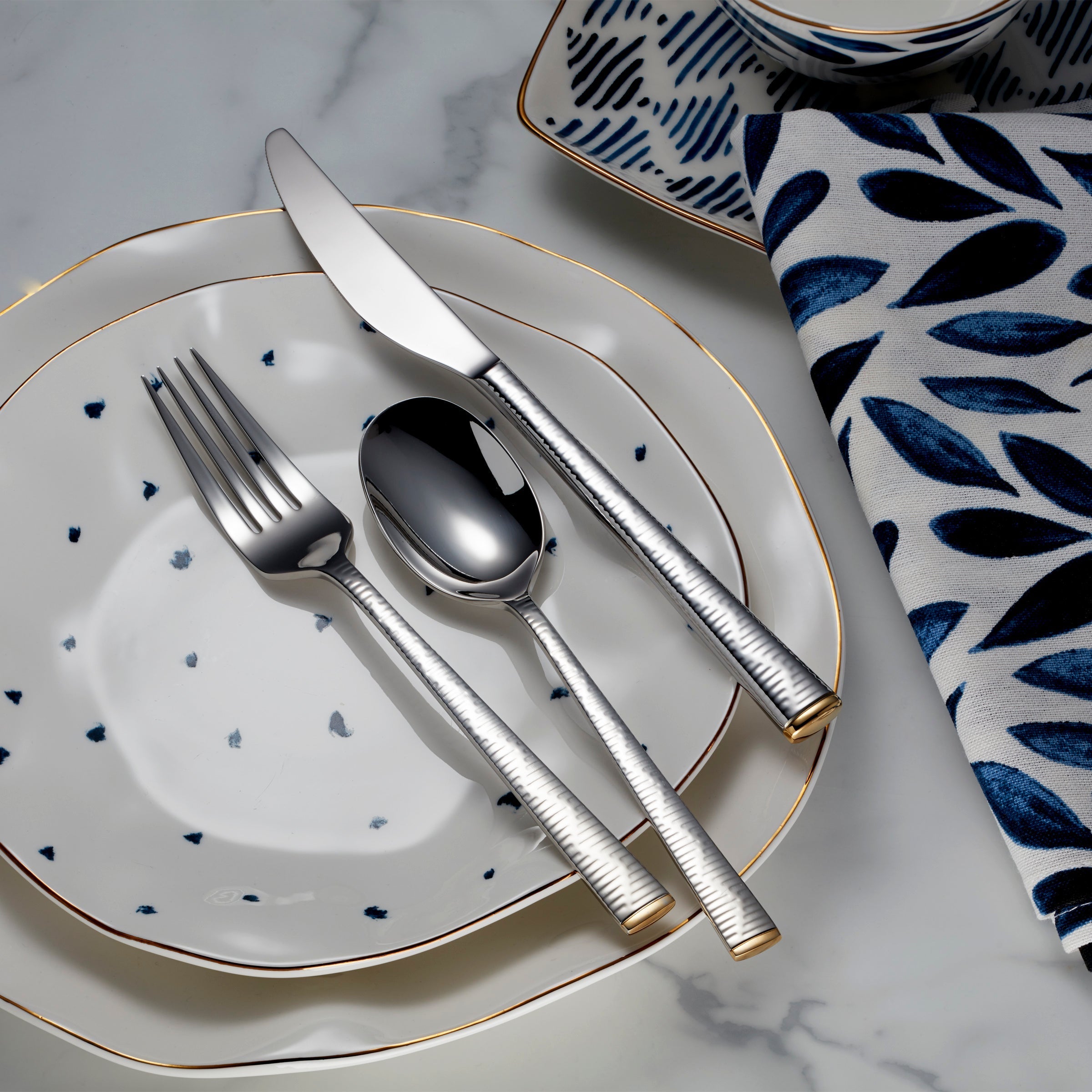 Lenox Premium Blue Bay 20-Piece Flatware Set - Image 3