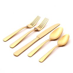 Lenox Premium Aptitude Champagne Satin 20-Piece Flatware Set
