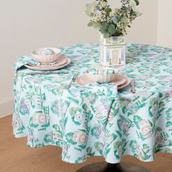Alternative view of Lenox Premium Lenox Spice Village Allover 70x70 Round Tablecloth