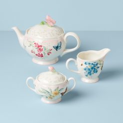 Alternative view of Lenox Premium Butterfly Meadow Pink Ombre 5-Piece Tea Set