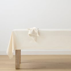 Alternative view of Lenox Premium French Perle Natural 60x84 Tablecloth
