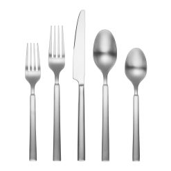 Lenox Premium Gailann Satin 45-Piece Flatware Set with Caddy