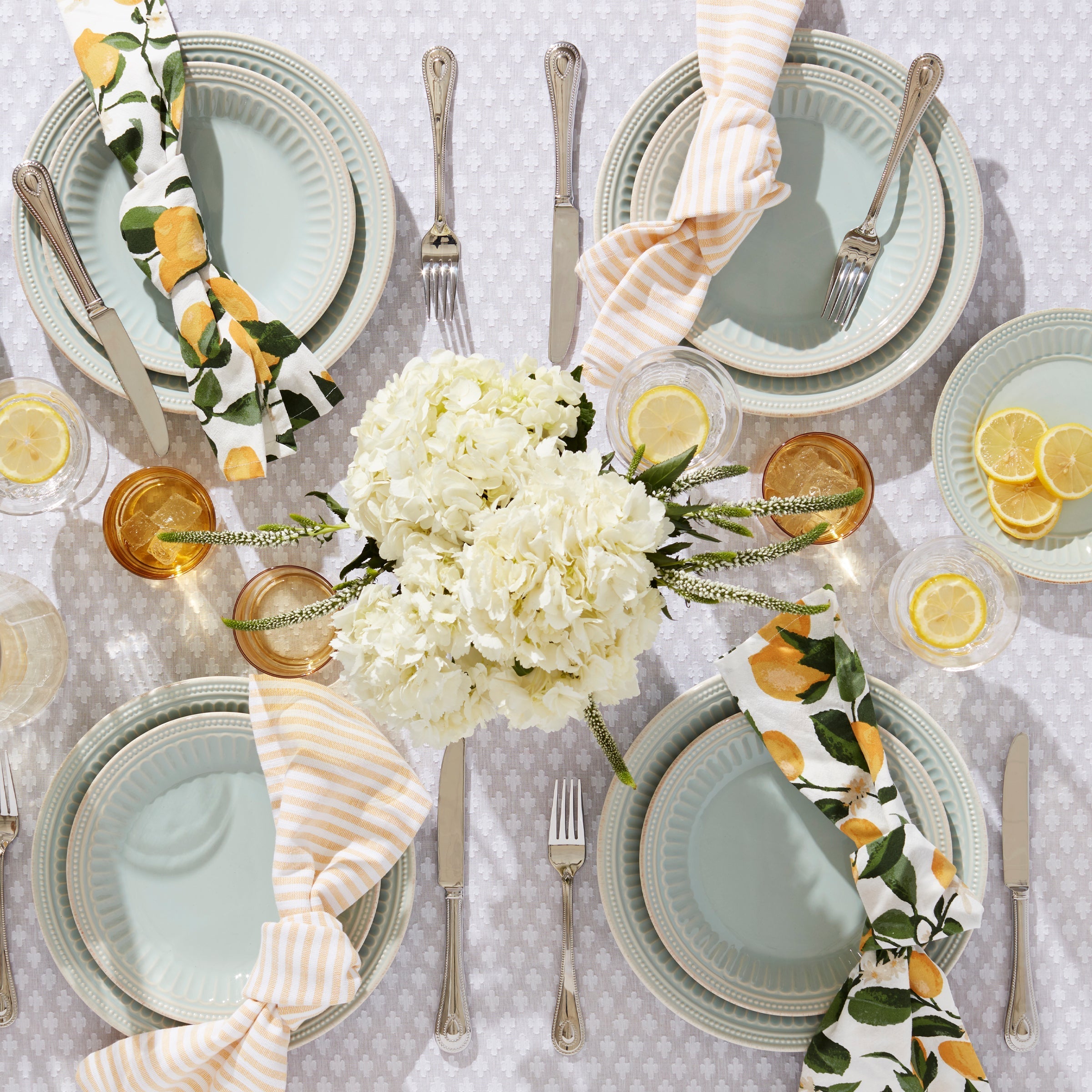 Lenox Premium French Perle Groove Ice Blue 4-Piece Place Setting - Image 3