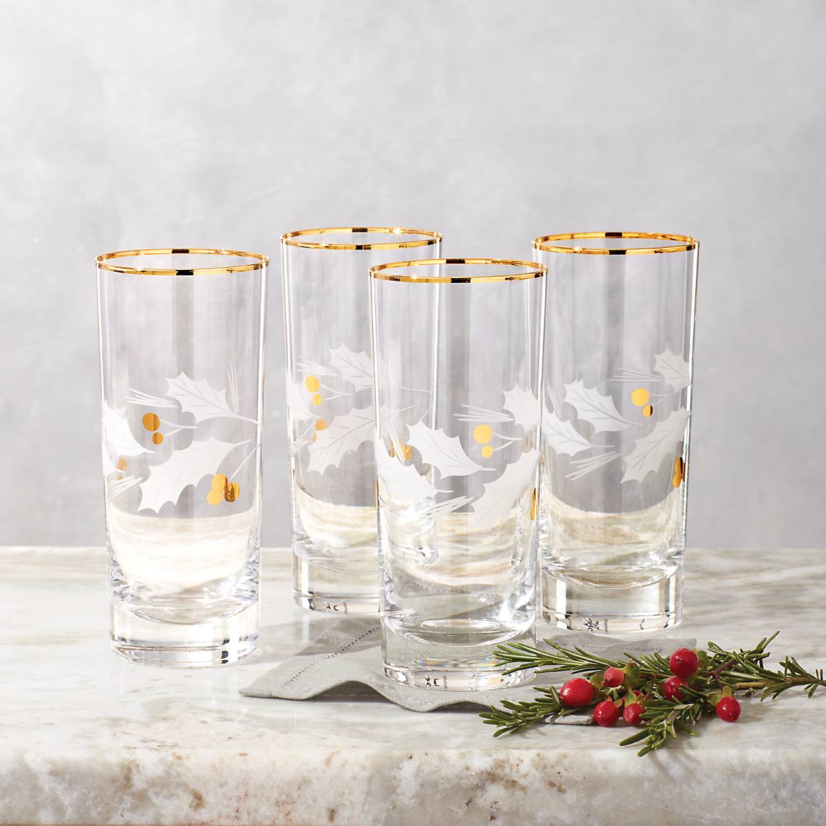 Lenox Premium Holiday Gold Highball Glasses, Set of 4 - Image 4