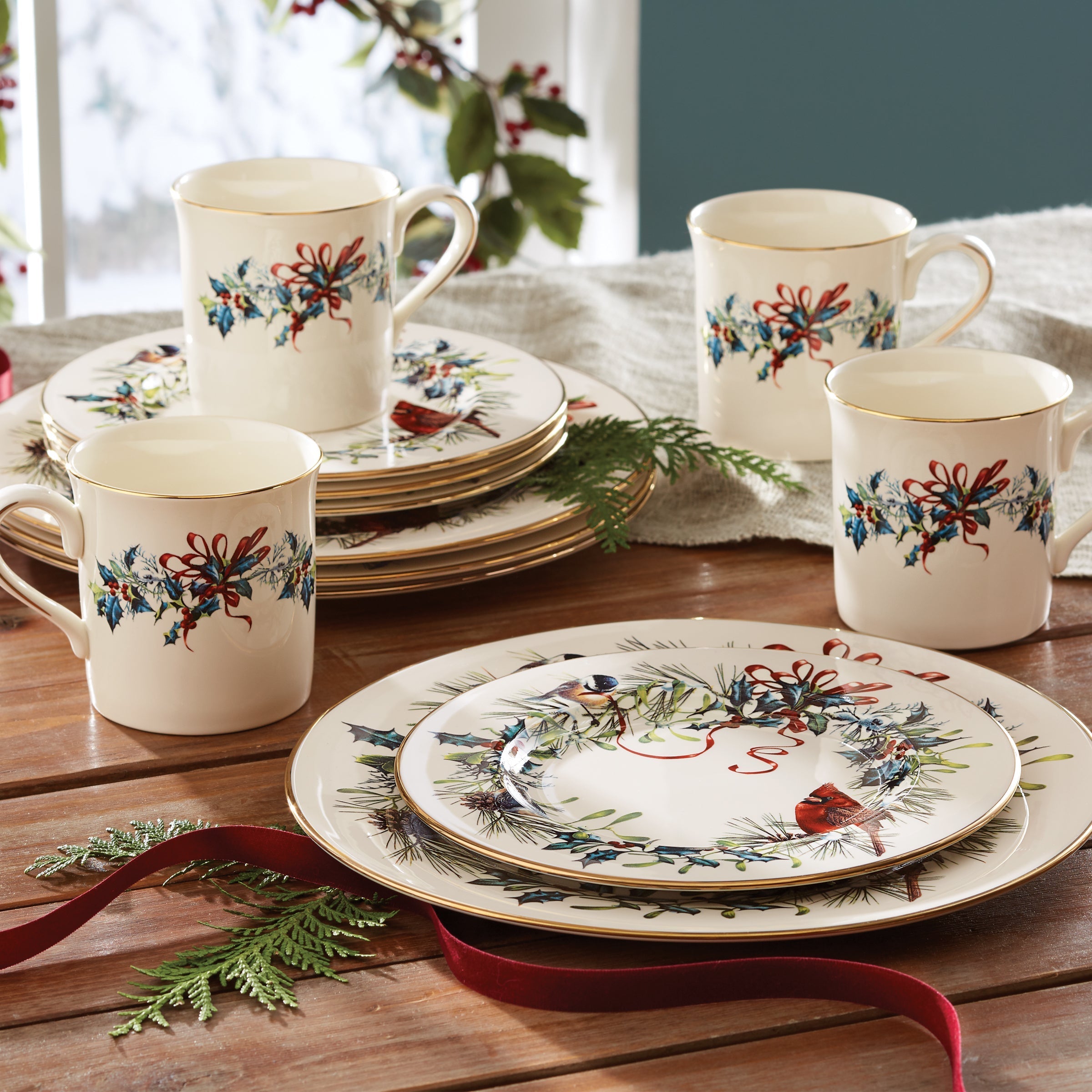 Lenox Premium Winter Greetings Salad Plates, Set of 4 - Image 7