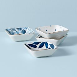 Lenox Premium Blue Bay Stacking Dip Bowls, Set of 4