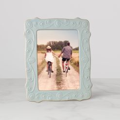 Lenox Premium French Perle Ice Blue 5x7 Photo Frame