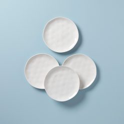Lenox Premium Bay Colors White Accent Plates, Set of 4