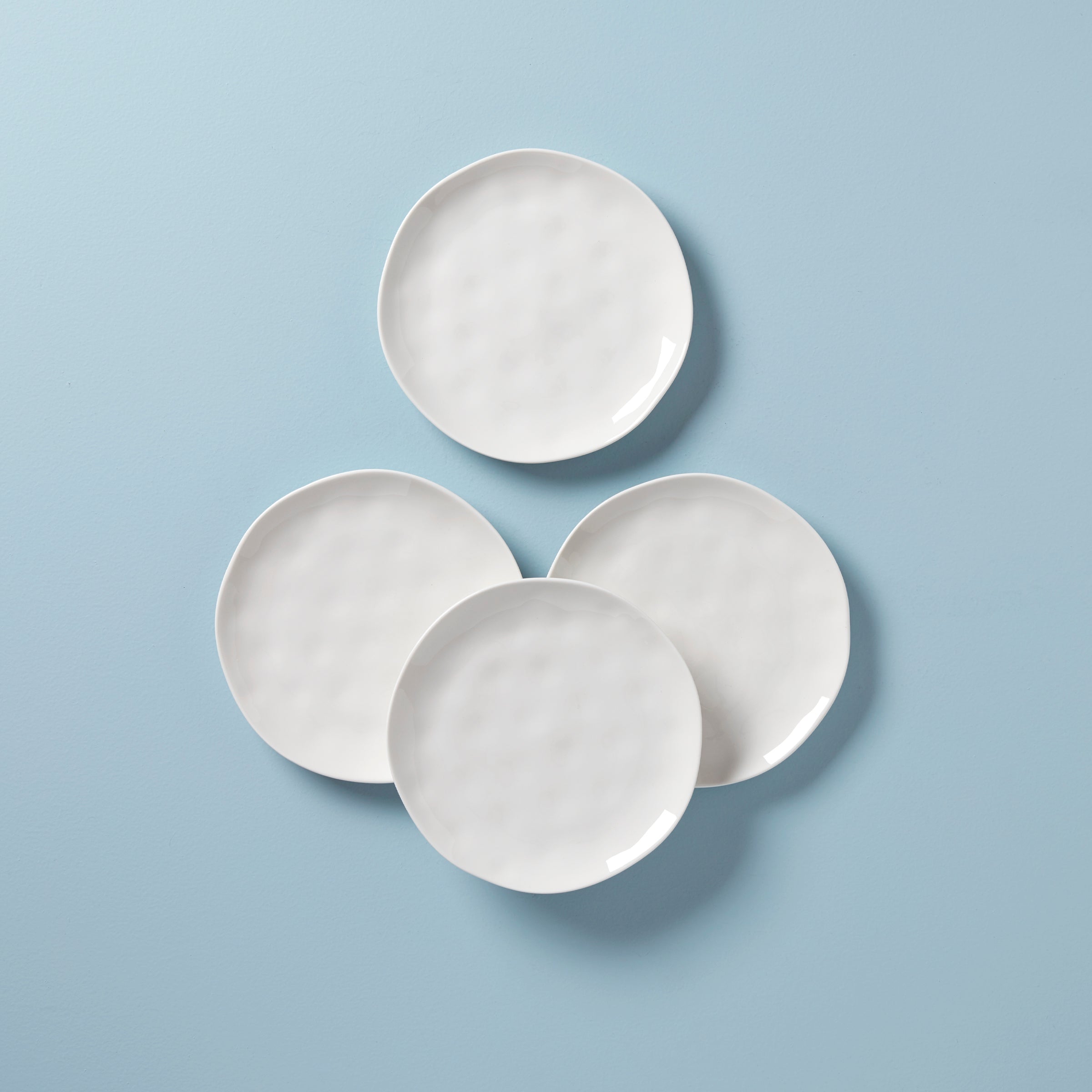 Lenox Premium Bay Colors White Accent Plates, Set of 4