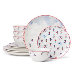 Lenox Premium Snowbound 12-Piece Dinnerware Set