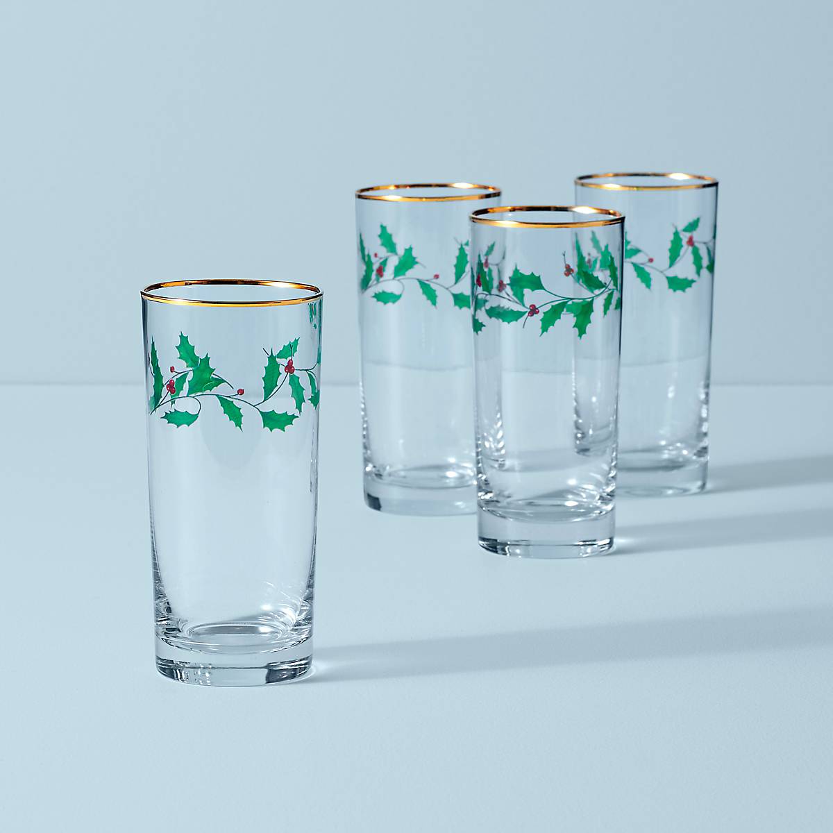 Lenox Premium Holiday Highball Glasses, Set of 4