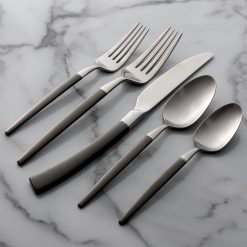 Alternative view of Lenox Premium Adjacent Midnight 20-Piece Flatware Set
