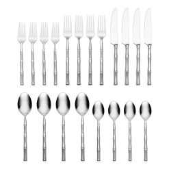 Alternative view of Lenox Premium Bamboo 20-Piece Flatware Set