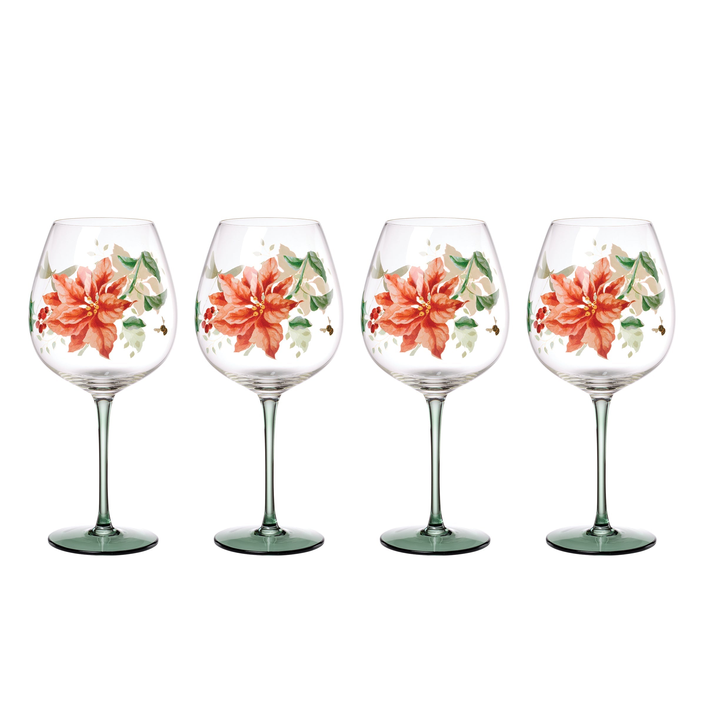 Lenox Premium Butterfly Meadow Holiday Balloon Glasses, Set of 4 - Image 5