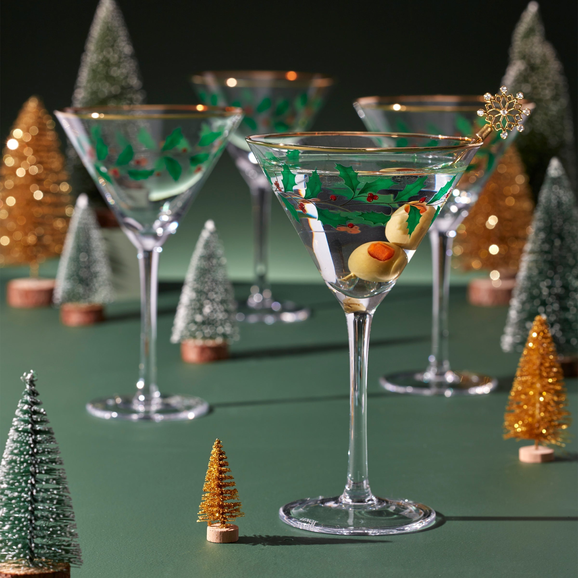 Lenox Premium Holiday Martini Glasses, Set of 4 - Image 4