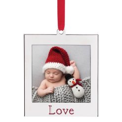 Alternative view of Lenox Premium Love Photo Frame Charm Ornament