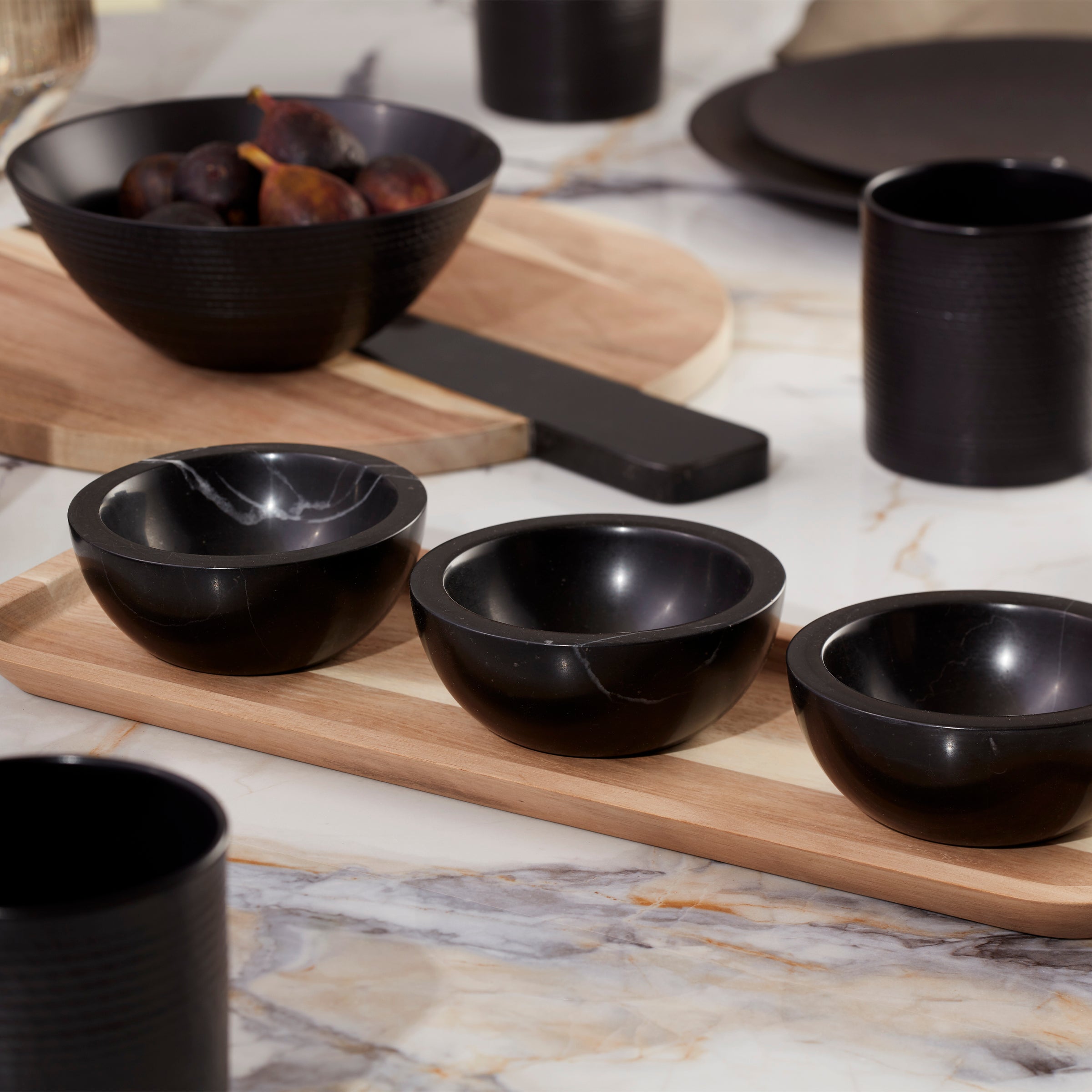 Lenox Premium LX Collective Tray with 3 Dip Bowls - Image 3