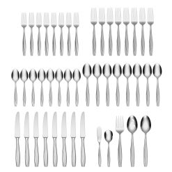 Alternative view of Lenox Premium Cleo 45-Piece Flatware Set