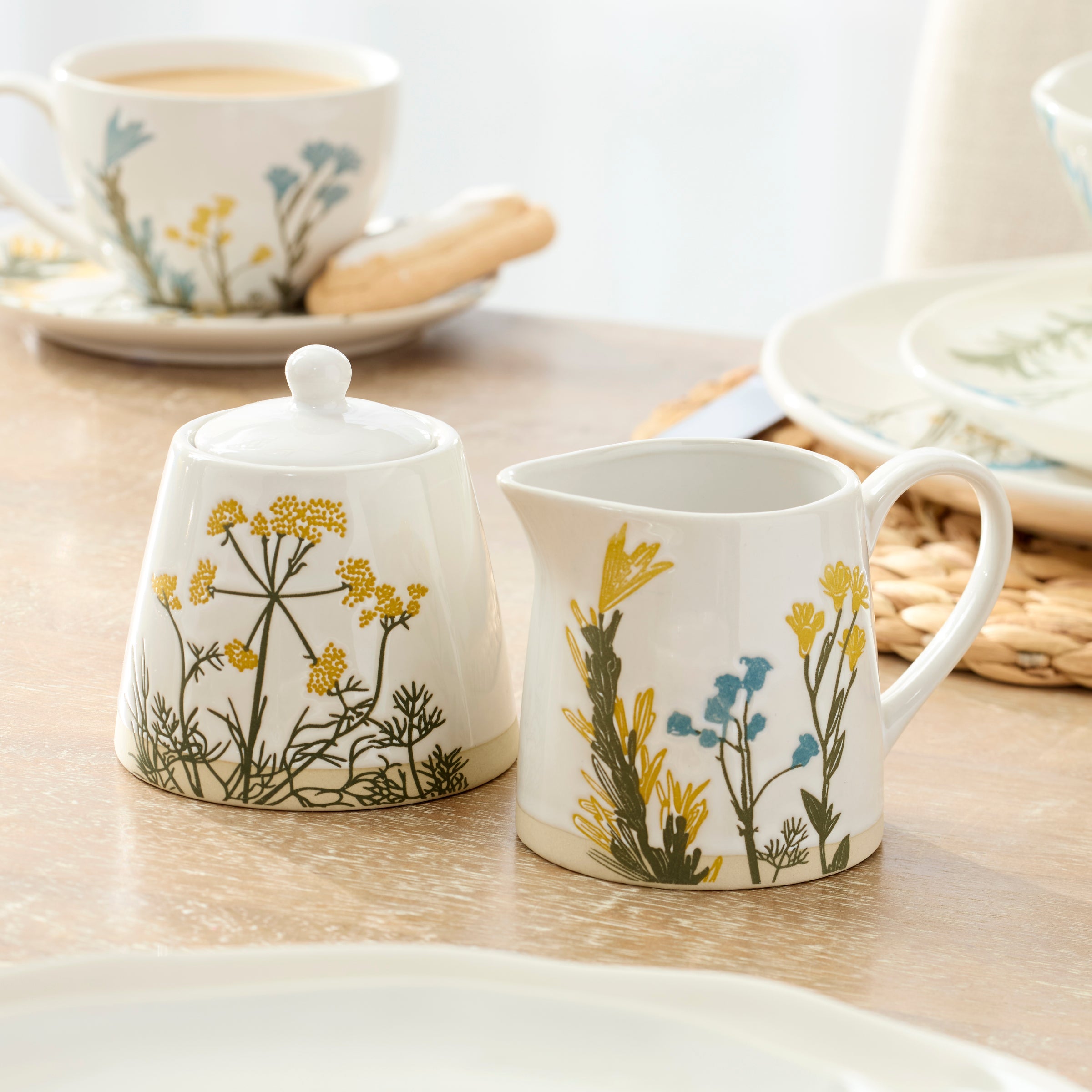 Lenox Premium Wildflowers Sugar & Creamer Set - Image 3