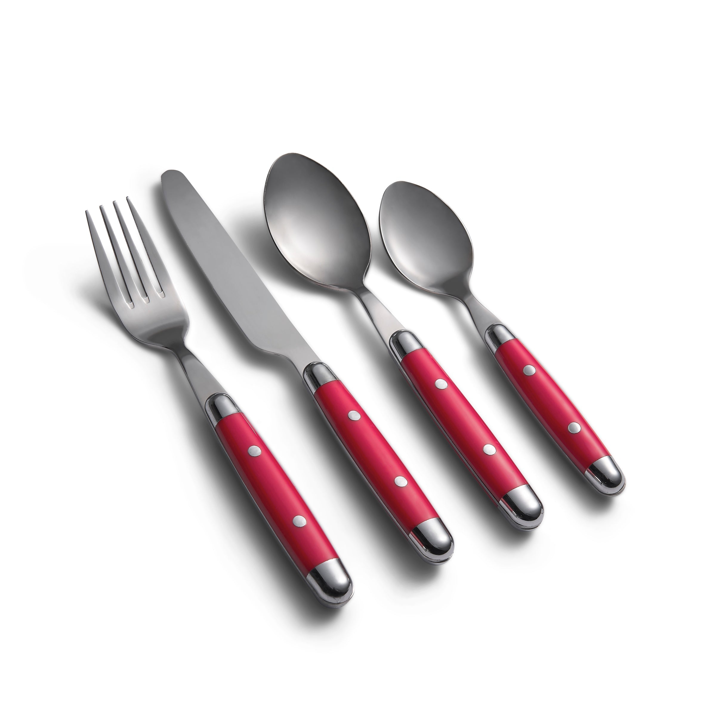 Lenox Premium Jubilee Red 16-Piece Flatware Set