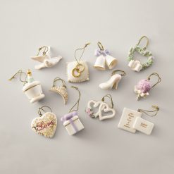 Lenox Premium Wedding Bliss 12-Piece Mini Ornament Set