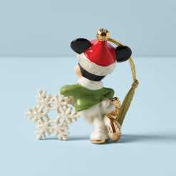 Alternative view of Lenox Premium Personalized Mickey Mouse Snowflake Ornament