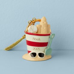 Lenox Premium Personalized Beach Pail Ornament