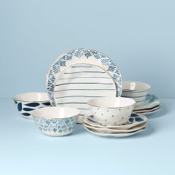 Lenox Premium Blue Bay 12-Piece Dinnerware Set