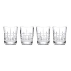 Lenox Premium Deklan Crystal Double Old Fashion Glasses, Set of 4