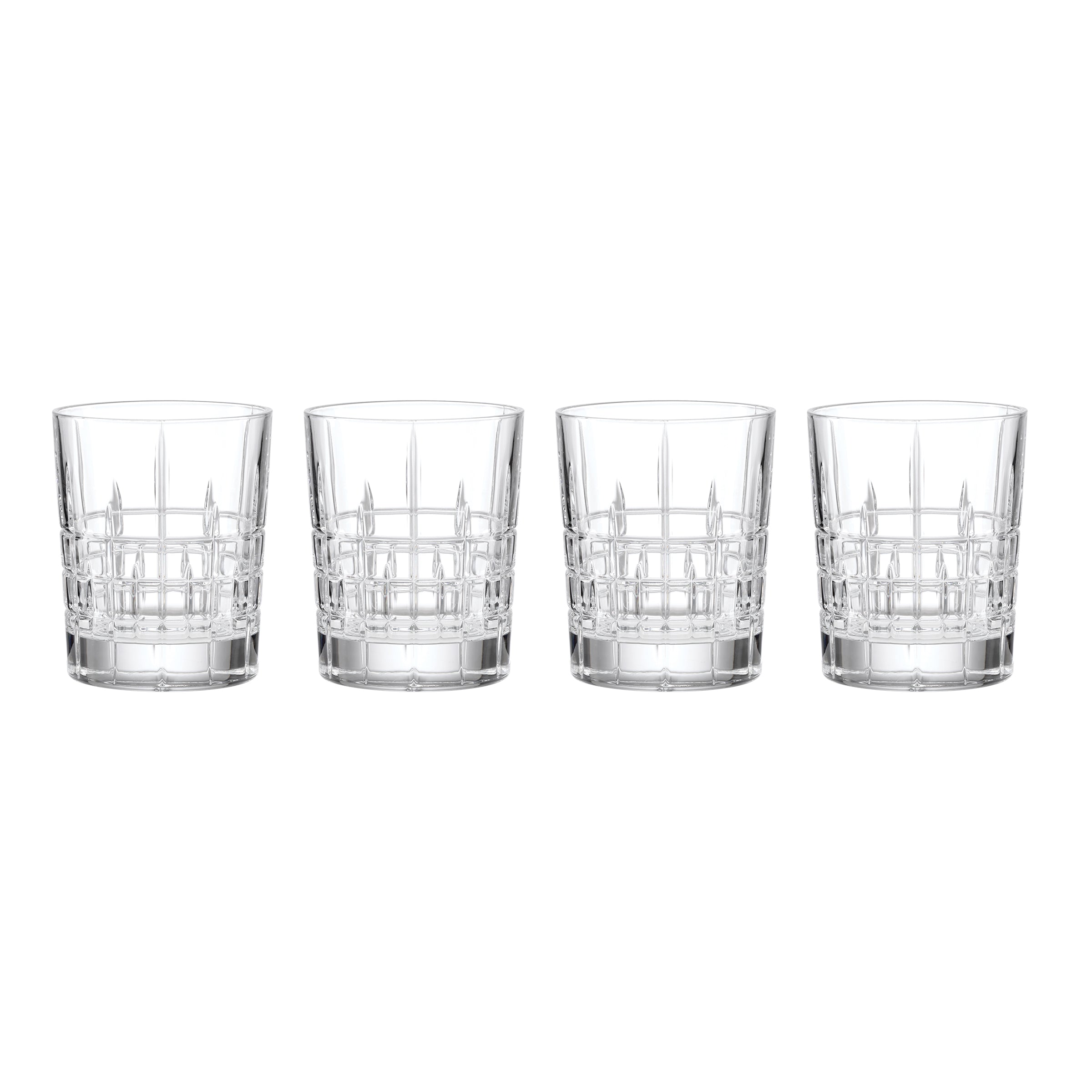 Lenox Premium Deklan Crystal Double Old Fashion Glasses, Set of 4
