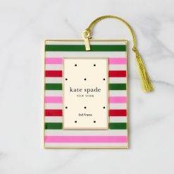 Lenox Premium Be Jolly Stripe Mini Frame Ornament