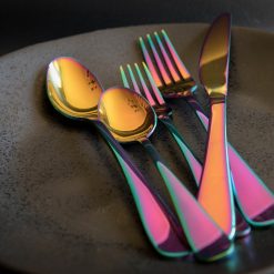 Alternative view of Lenox Premium Rhiannon Rainbow Mirror 20-Piece Flatware Set