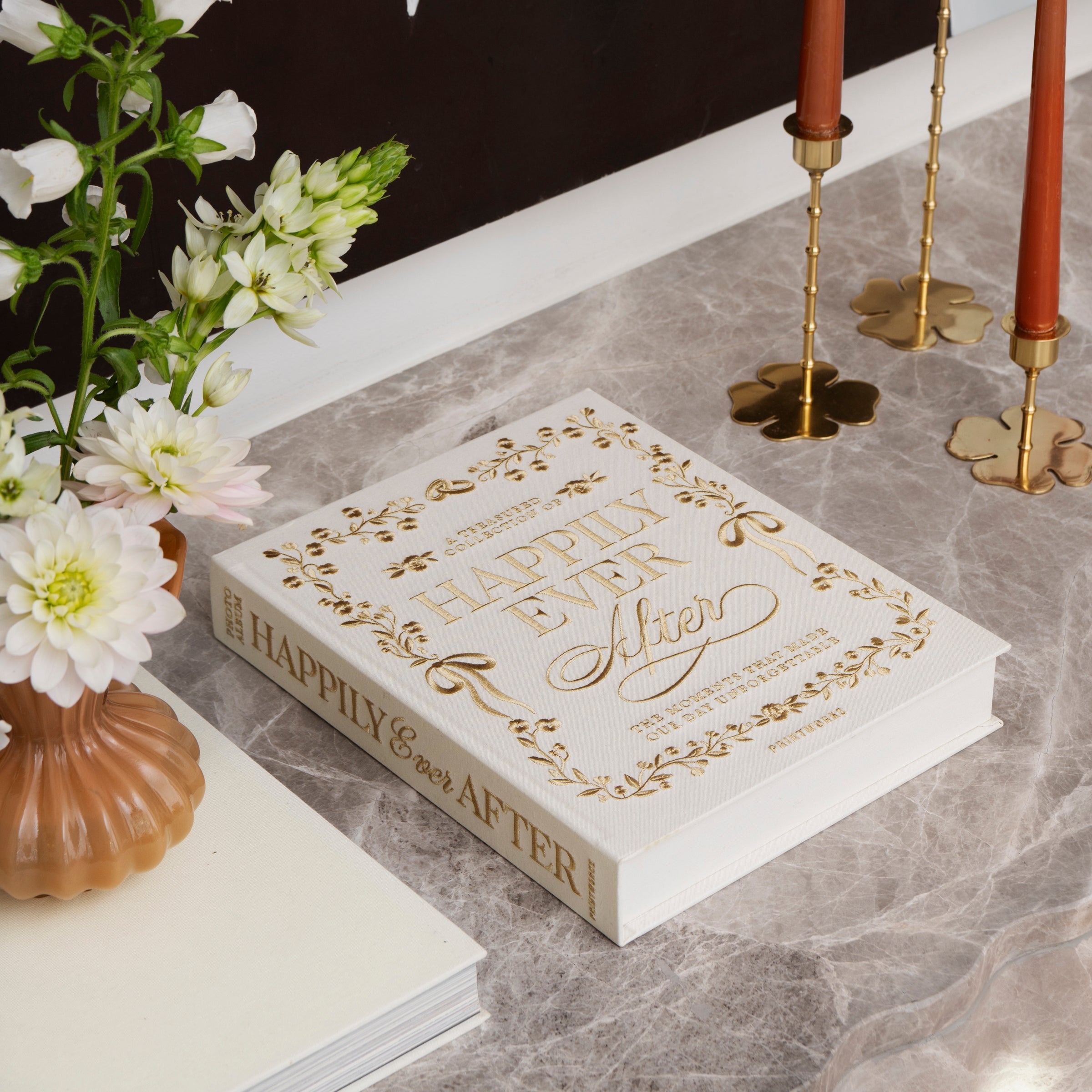 Lenox Premium Happily Ever After Embroidered Wedding Photo Album - Image 3