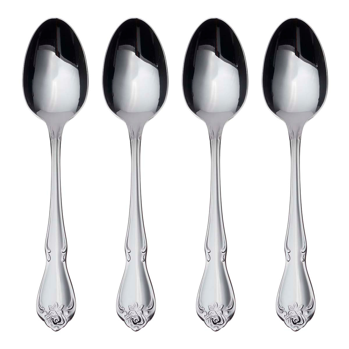 Lenox Premium True Rose Everyday Flatware Teaspoons, Set Of 4