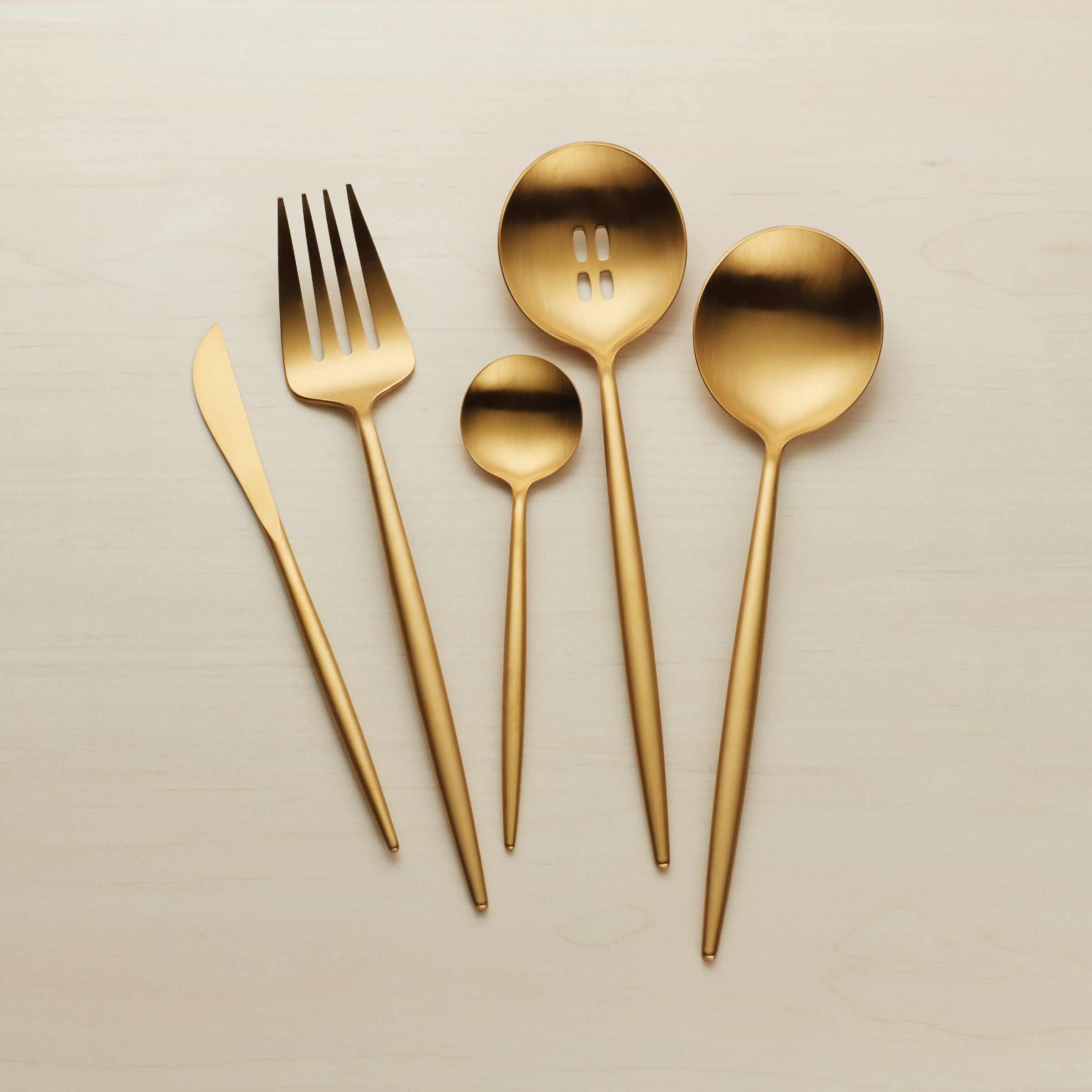 Lenox Premium Zephyr Gold Satin 45-Piece Flatware Set - Image 10