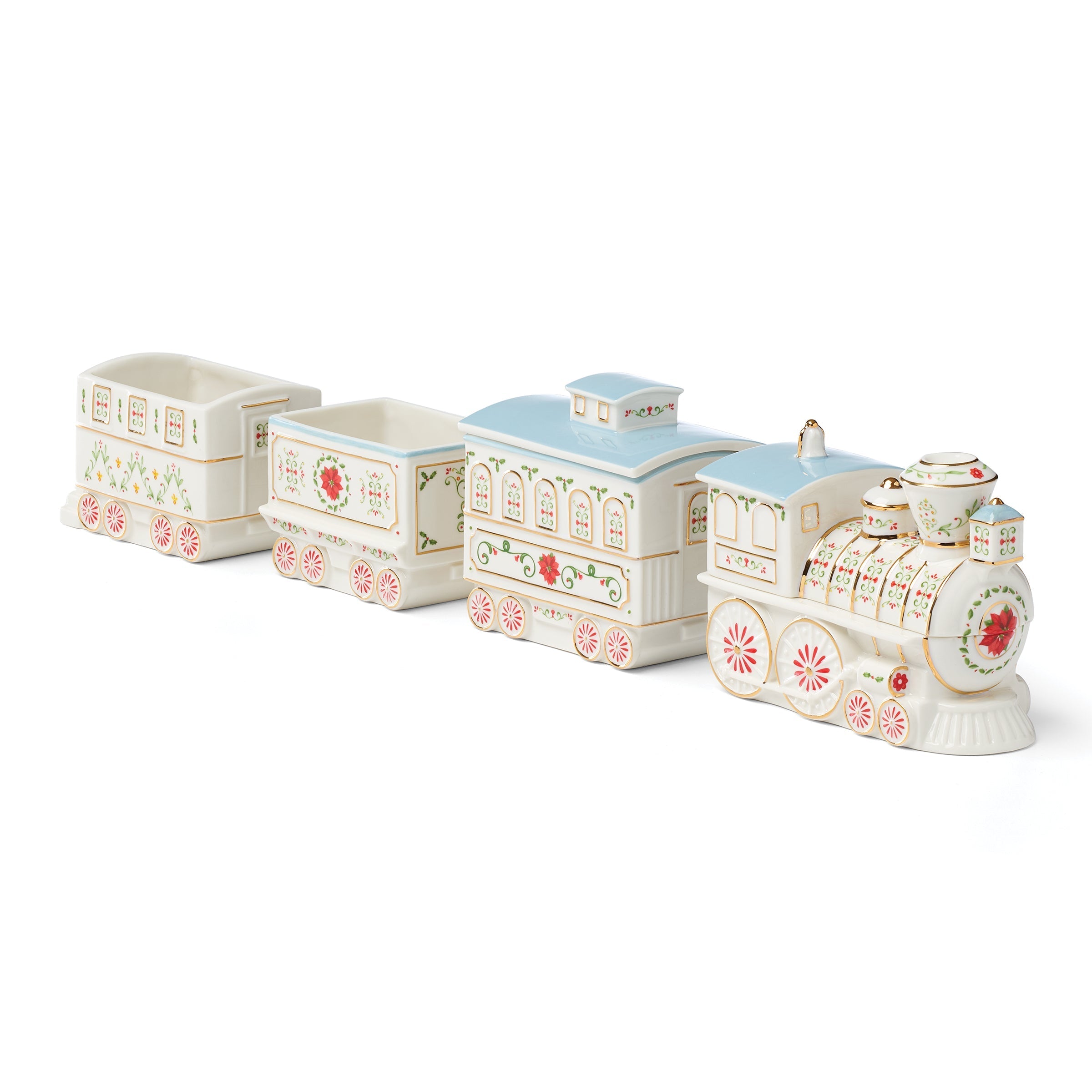 Lenox Premium Lenox Holiday Village Christmas Train Server - Image 9