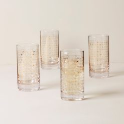 Alternative view of Lenox Premium Tuscany Classics Gold Dust Highball Glasses, Set of 4