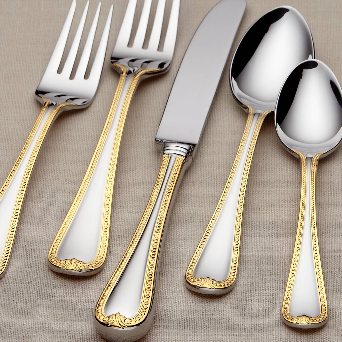 Lenox Premium Vintage Jewel Gold 5-Piece Place Setting - Image 4