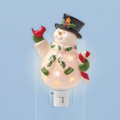 Lenox Premium Happy Holly Days Snowman Night Light