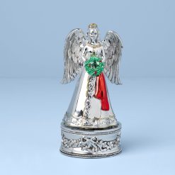 Lenox Premium Vintage Musical Angel Silverplate Figurine