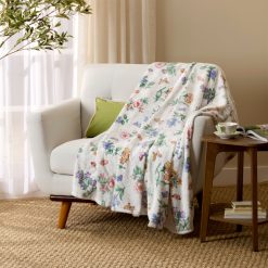 Lenox Premium Butterfly Meadow Throw Blanket