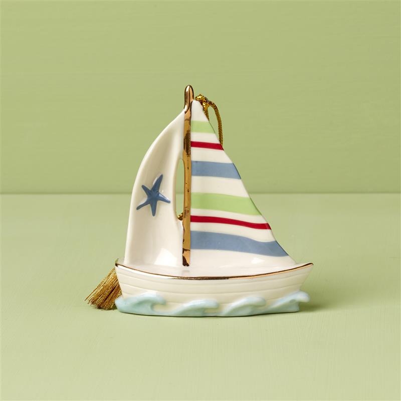 Lenox Premium Personalized Sailboat Ornament - Image 8