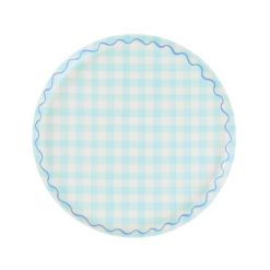 Alternative view of Lenox Premium Gingham Reusable Small Plates, Set of 6