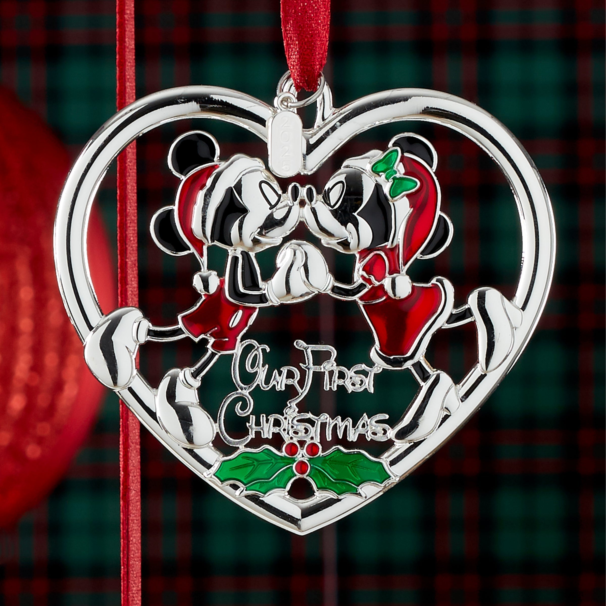 Lenox Premium 2026 Our 1st Christmas Mickey & Minnie Ornament - Image 2