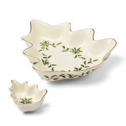Alternative view of Lenox Premium Holiday Tree Chip & Dip Set