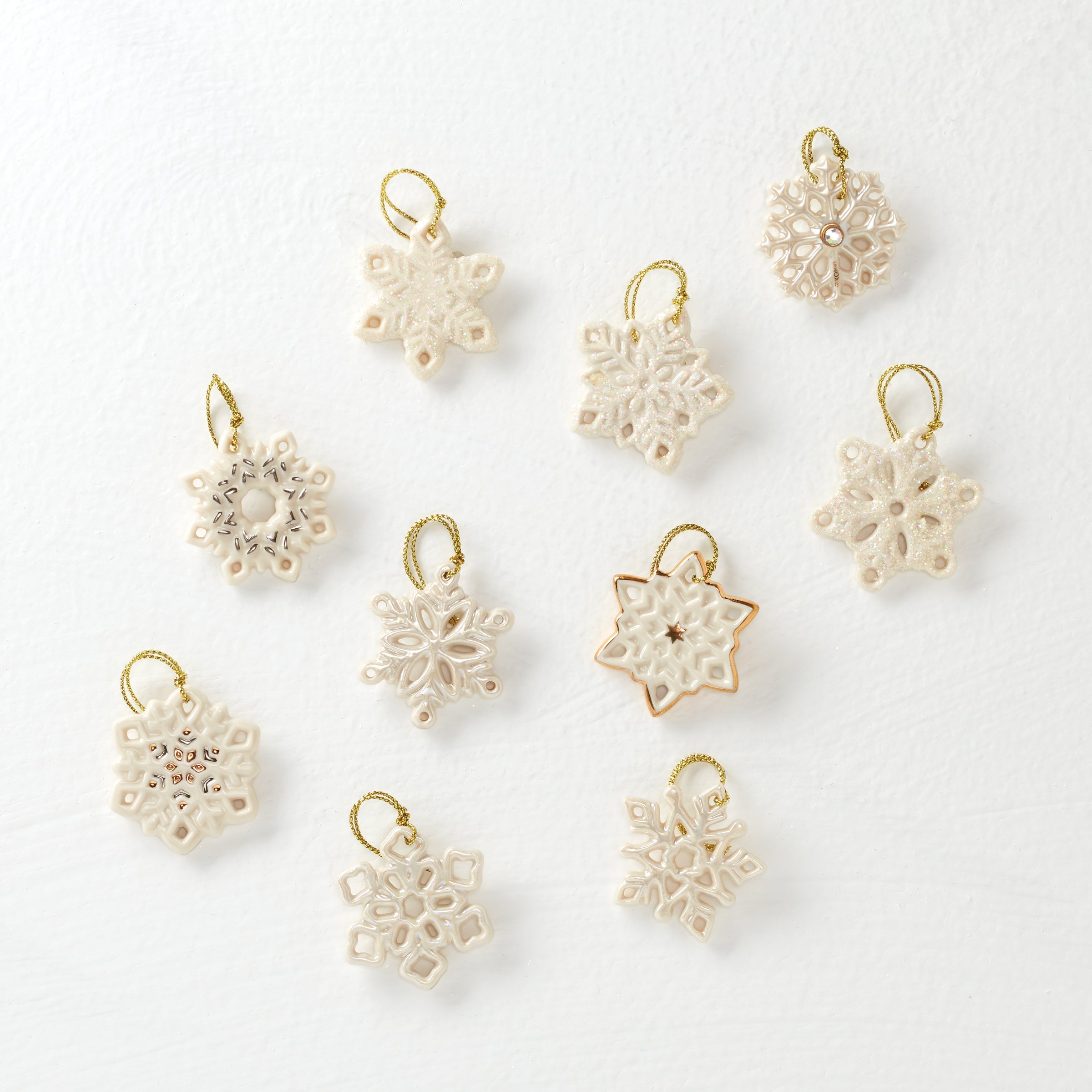 Lenox Premium Snowflake 10-Piece Mini Ornament Set - Image 6